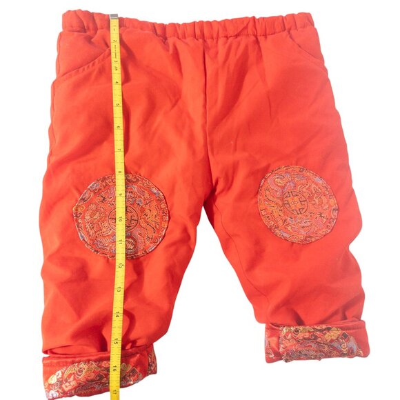 Baby Chinese Traditional Outfit 1 Year Old Red Gold Dragon - Picture 3 of 14